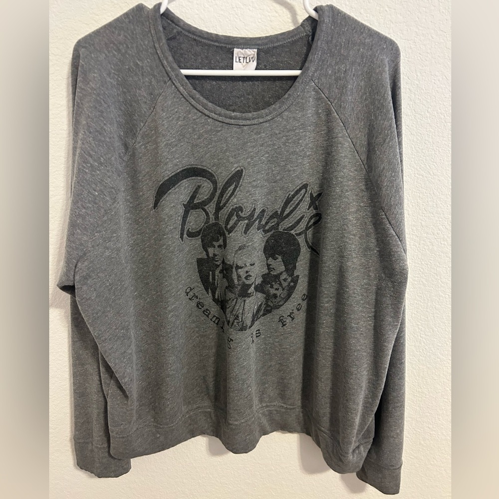 Anthropologie LetLuv Gray Blondie Sweatshirt
